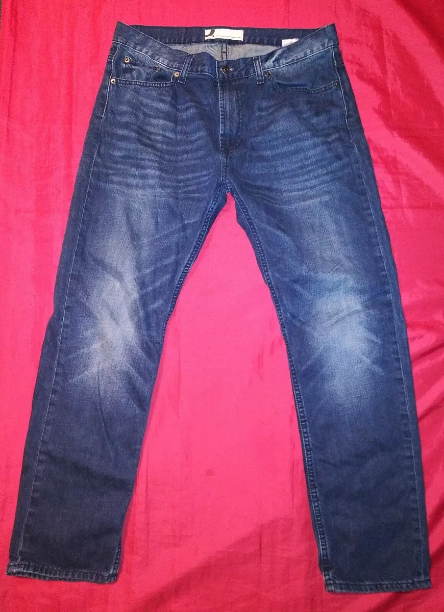 RARE Dressmann.com Since 1967 Men 34-30 DARK DISTRESSED DENIM BLUE JEANS eBay