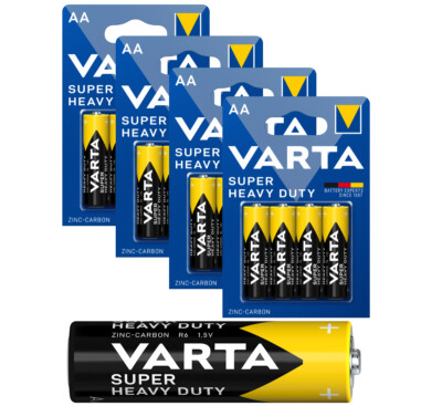 4x4er Blister-Varta Superlife Heavy Duty Mignon AA R06 Batterie MN1500 1,5V 