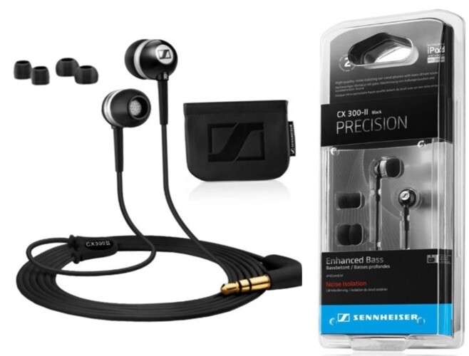 In Retail Box Powerful Base Sennheiser Earphones CX 300-II Precision In-Ear  Only