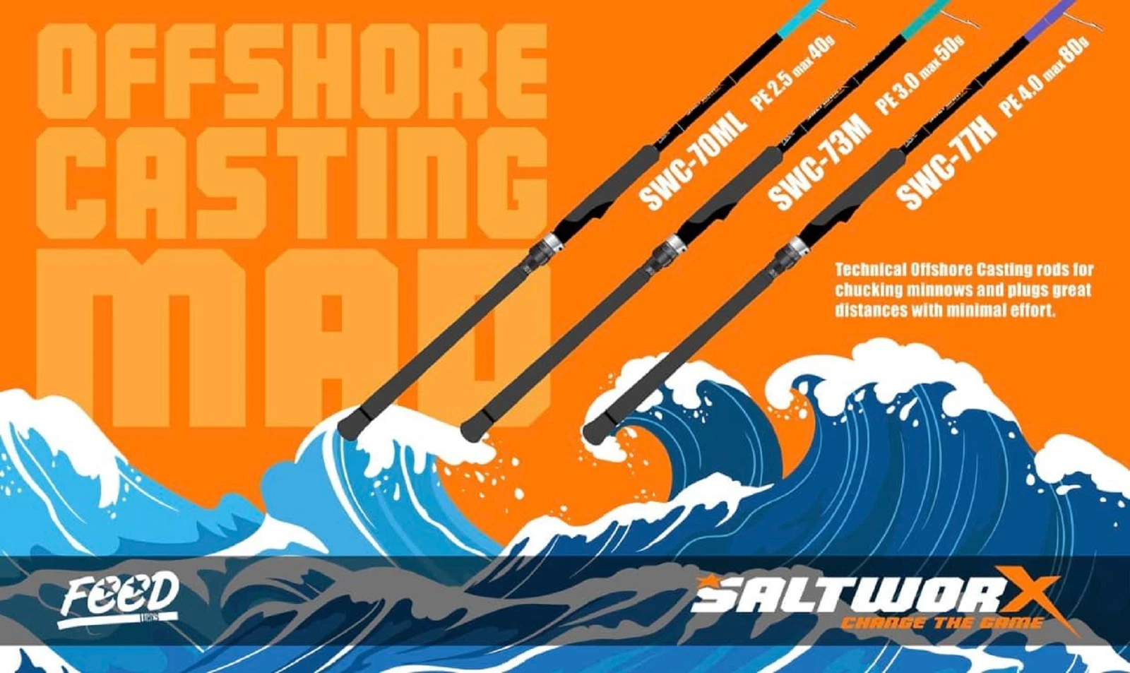 Feed Rod Spinning Salt Worx SWC-73 M (3718)
