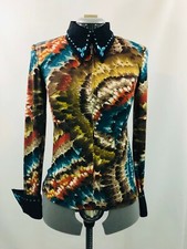 Medium Western Show Pleasure Rail Shirt Jacket Clothes Showmanship Horsemanship
