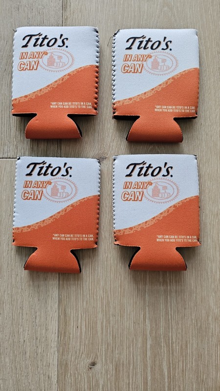 NWOT Tito's Handmade Vodka Koozie Set Of Four (4)