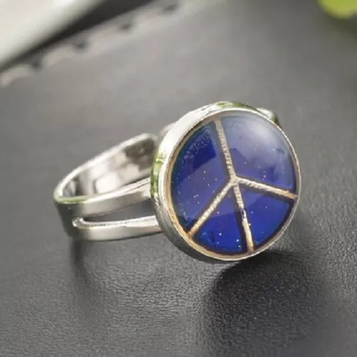 Peace sign mood best sale ring