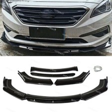 For Hyundai Sonata 2015-2017 Front Bumper Lip Splitter Chin Spoiler Glossy Black