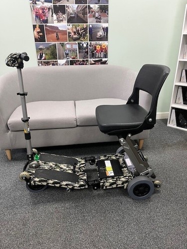 Luggie Folding Mobility Scooter Green Camouflage - SERVICED & TESTED ✅ #2047 - Picture 4 of 7