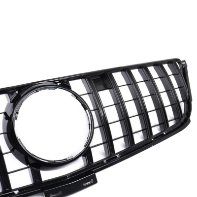 GT/Panamericana Style Grille With Star For Mercedes W166 ML-Class 2012-2015 – Black Mesh, ABS