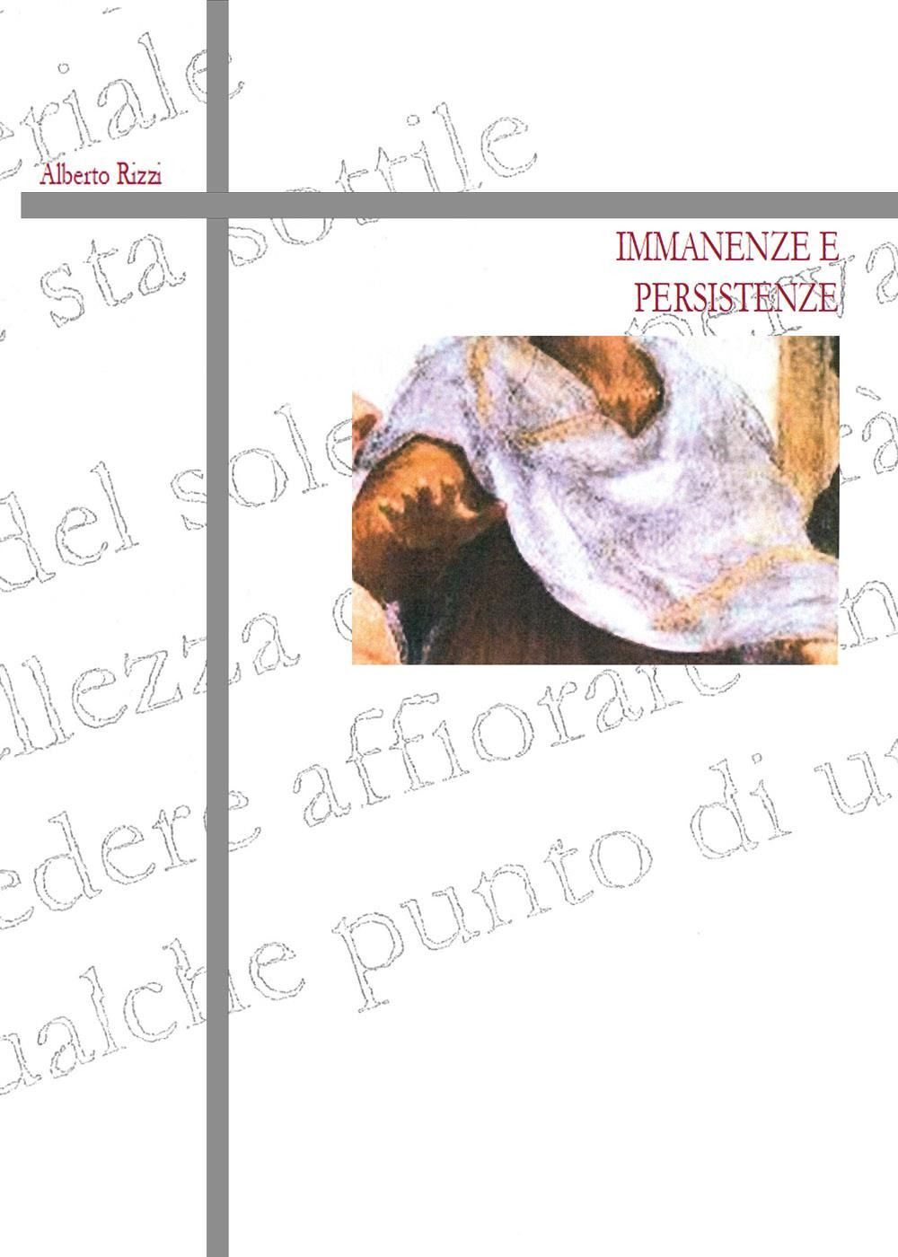 Libri Alberto Rizzi - Immanenze E Persistenze