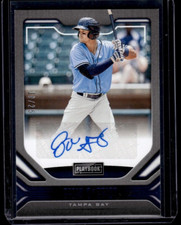 2020 Panini Chronicles Playbook Brian O'Grady Auto /25 Blue Foil Rays