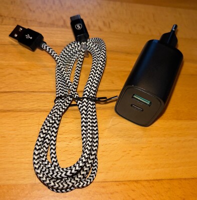 Sign 20W USB-C PD & Quick Charge 3.0 Schnellladegerät 2-Port mit Kabel 1,90m