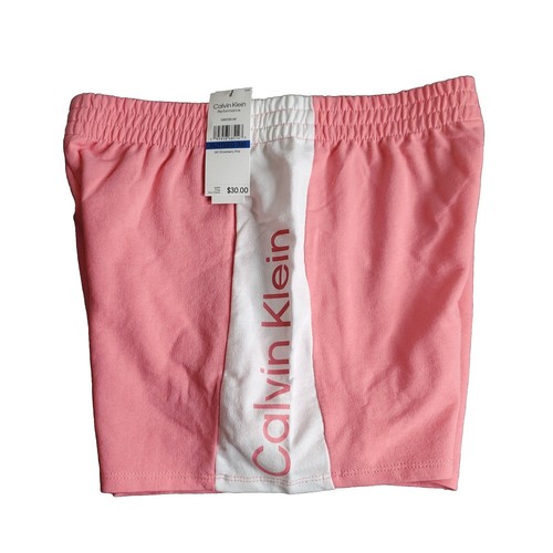 Calvin Klein Girls' Performance Pull-On Sport Shorts Strawberry Pink XL 16 - Picture 4 of 7
