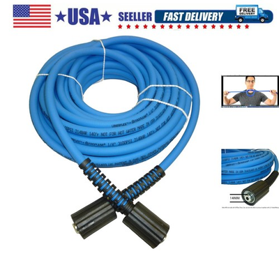 #ad UBERFLEX Kink Resistant Pressure Washer Hose 1 4quot; 3100 PSI with 2 22MM ... $90.23