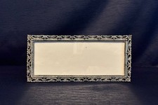 Vintage Ornate Floral Filigree Free Standing Frame - 10.5 x 4.75 Inch