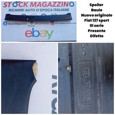Trunk Spoiler New Original Fiat 127 Sport Lll Series Present Defect Trunk Spoiler New Original Fiat 127 Sport Lll Series Present Defect