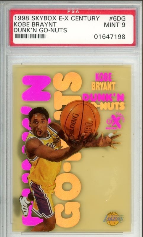 その他 1998 SkyBox E-X Century - Dunk'N Go-Nuts KOBE BRYANT 1998 SKYBOX E-X CENTURY #6DG DUNK 'N GO-NUTS PSA