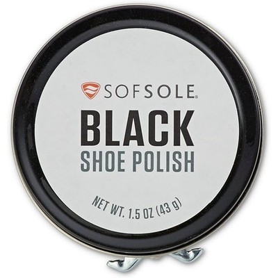 Sofsole  Black Shoe Polish  1.5 oz can.  # 82093  NEW