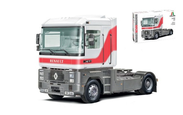 Italeri 1/24 Lkw Kit Renault AE500 Magnum Modellbau Statisches Modell-image