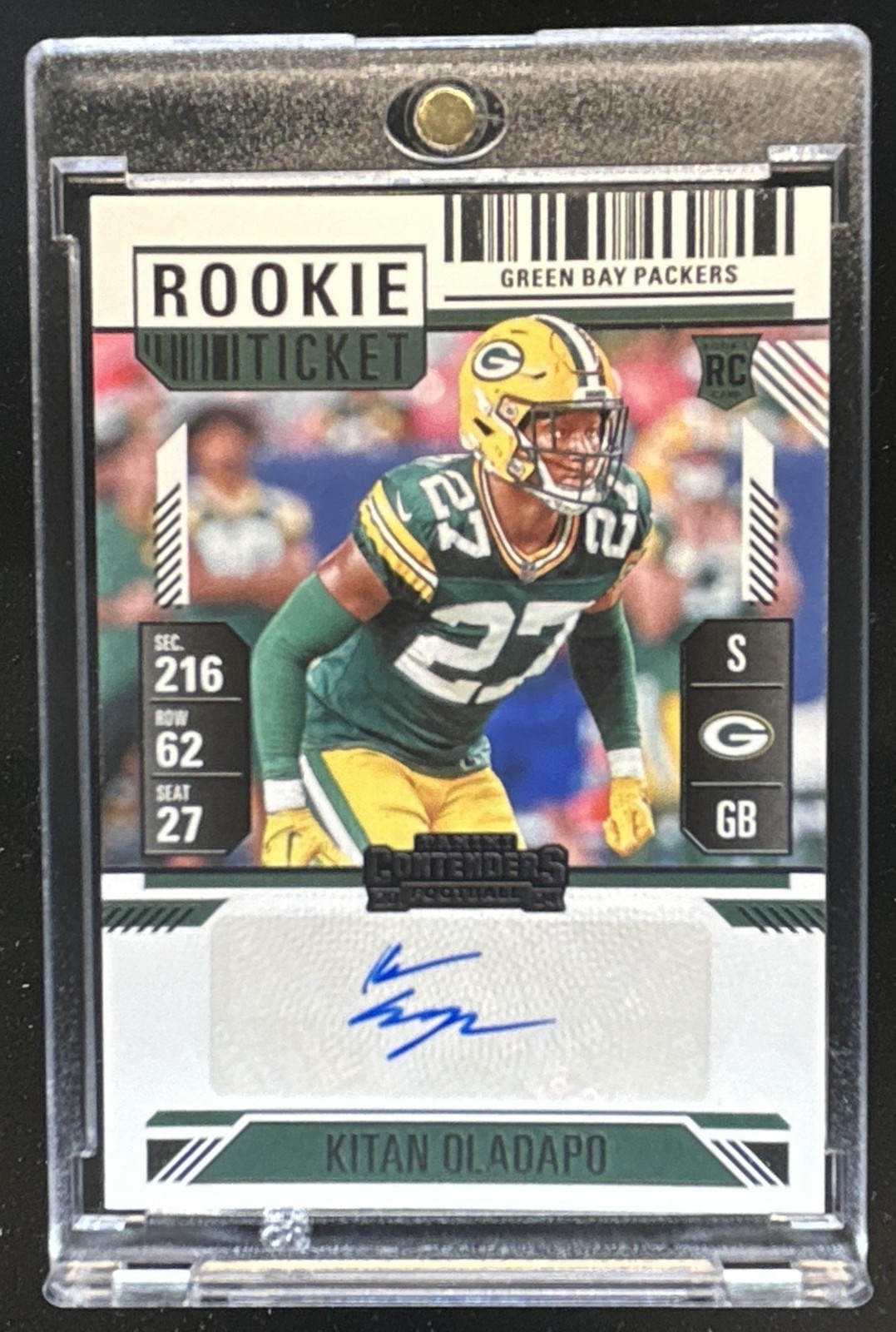 Kitan Oladapo Panini Contenders #272 Autograph-Ticket Stub