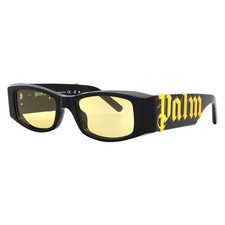Palm Angels ANGEL Yellow Rectangular Unisex Sunglasses PERI007 1018 51
