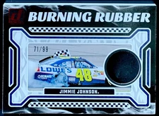 2024 Panini Donruss NASCAR #BRM-JJ Jimmie Johnson Race Used Tire HOF