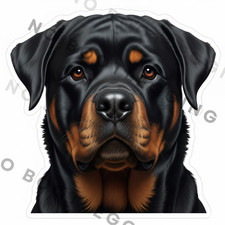 Rottweiler Portrait Full Body Waterproof Vinyl Sticker Car Laptop Dog Lover Pet