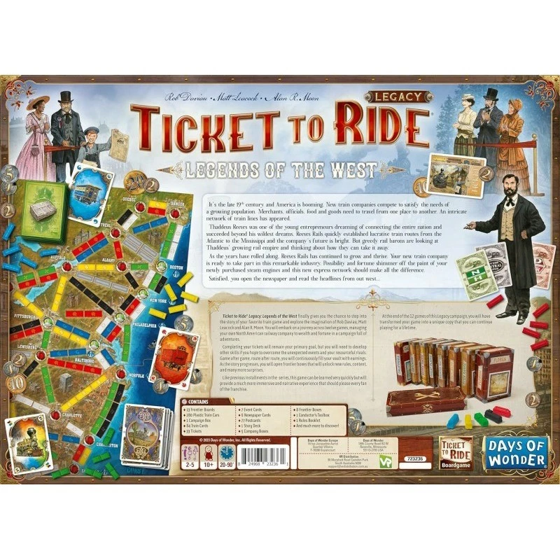 Ticket to Ride Legacy - Legends of the West | Board Game - Image 3 of 3