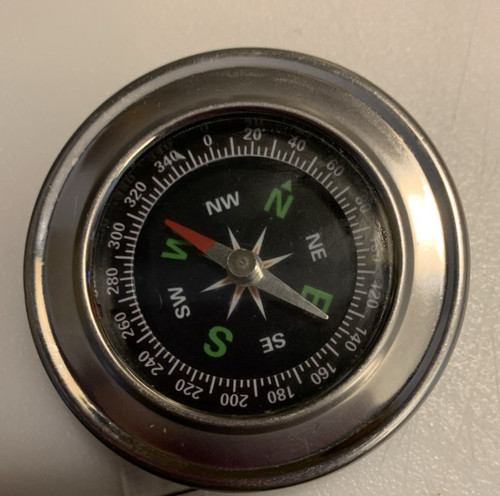 Vintage Soviet Union desk compass with emblem Coat of arms