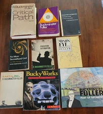 Lot of (16) R Buckminster Fuller Books PB/HB/HBDC incl Wizard of the Dome 1st ed