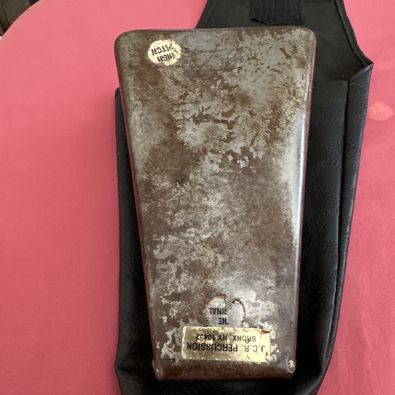J.C.P. Metal Cowbell High Pitch Analog Percussion Instrument, Model J.C.P.