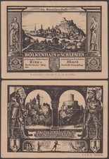 Poland Bolkow - Bolkenhain In Schlesien, 1 Mark, ND (1920 s), XF+