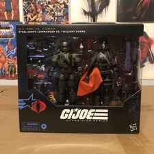 MINTY G.I Joe Classified Series Steel Corps Commander VS Twilight Guard 6   2Pk