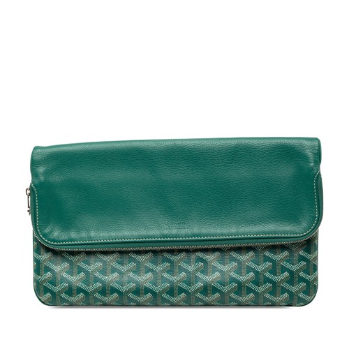 Goyard ine Sainte Marie MM Pre-Loved Clutch Bag Green