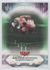 2021 WWE Raw Light Green /199 Angel Garza Outperforms Humberto Carrillo #30 2qw