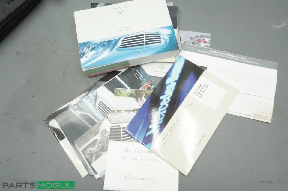 2007 Mercedes-Benz S-класса S550 S600 владельцев руководство с натуральной кожи чехол OEM - Изображение 3 из 4