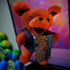 Vintage Grateful Dead Bean Bear Liquid Blue Plush Collectible Blues Man