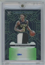 2023 Panini Obsidian Rookie Jersey Ink Electric Etch Green Brice Sensabaugh