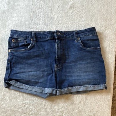 STS Blue Cuffed Denim Shorts Women s 30 Blue Cotton/Spandex