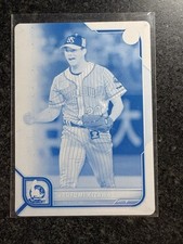Naofumi Kizawa - 1/1 Cyan Printing Plate - 2022 Bowman NPB - Yakult Swallows