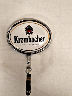 2 x Krombacher Zapfhahnschild, Bier Brauerei, Zapfanlage