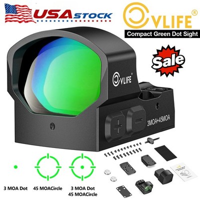 Compact Motion Awake Green Dot Sight Multiple Reticles Holographic RefIex Sight