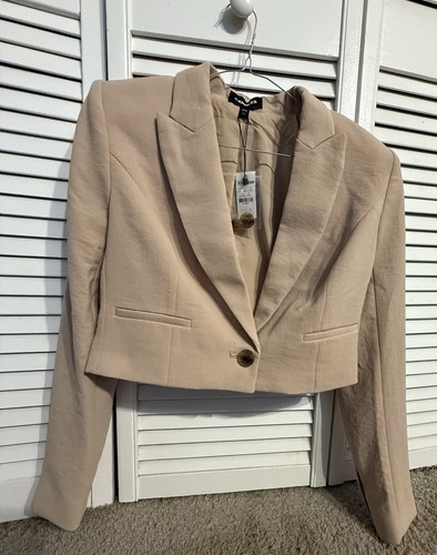 Express Women's Beige Blazer - NEW W/ TAGS (Original $128.00) - Picture 1 of 6