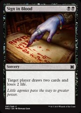 Sign in Blood - Light Play MTG Duel Decks Anthology: Garruk vs Liliana