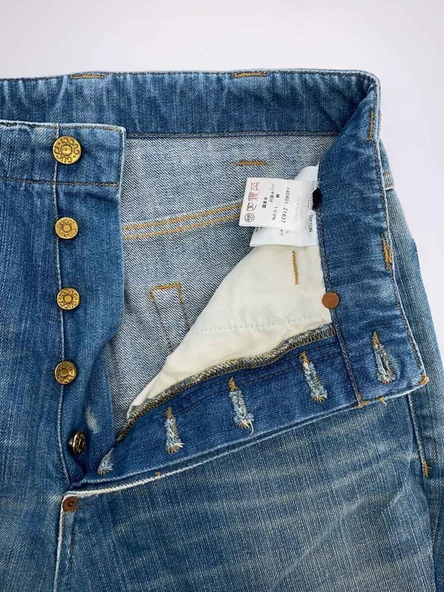 GUCCI Button Fly Used Processing Straight Pants 4… - image 3