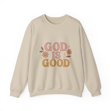 God Is Good floral crewneck sweatshirt  Faith Sweatshirt