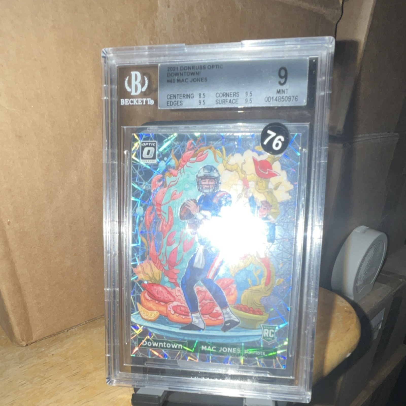 Panini Donruss Optic Downtown Mac Jones #DT-40 2021 BGS 9 LOWEST $YOU WILL FIND