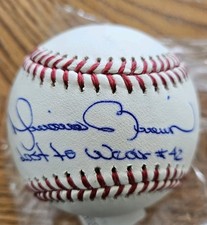 Mariano Rivera Fanatics Auto Autograph Ball Last To Wear #42 Inscription BIN!