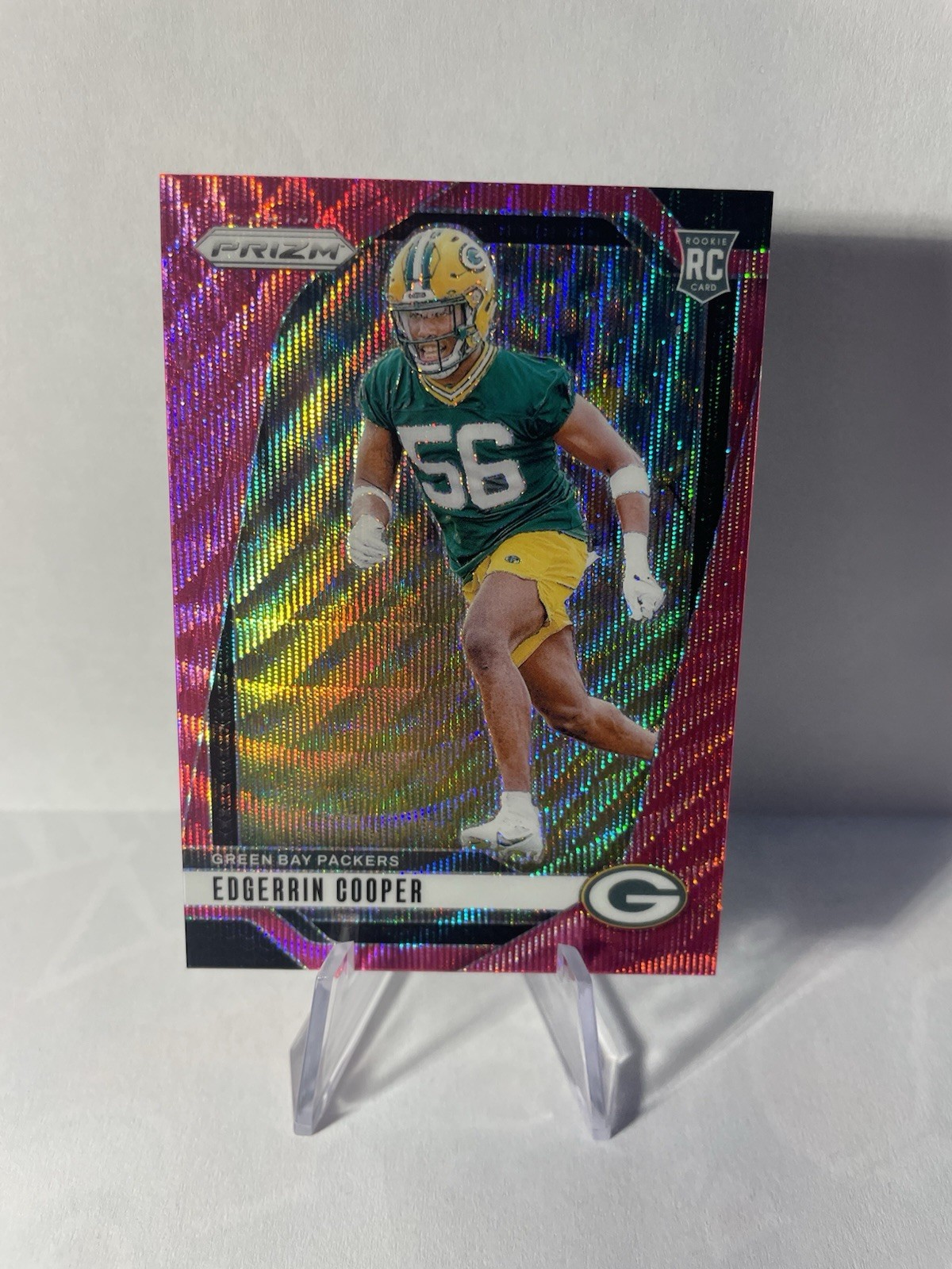 2024 Panini Prizm - Rookies Edgerrin Cooper #331 Pink Wave Prizm (RC)