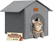 Outdoor Cat House Weatherproof, Insulated Cat Houses for Outdoor/Indoor Cats for