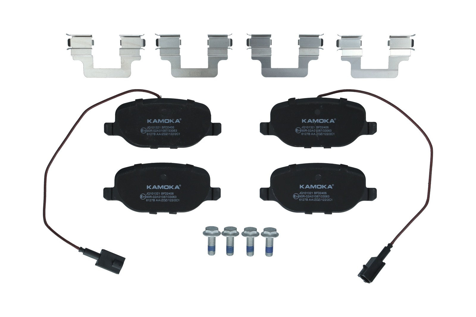 Fits KAMOKA JQ101321 HAM PADS. BACK. (+SENSOR) ALFA ROMEO GIULIETTA 10'->