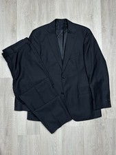 Lanificio Tesse Biella For HUGO BOSS Wool Suit Blazer  Pants Size 52 L 