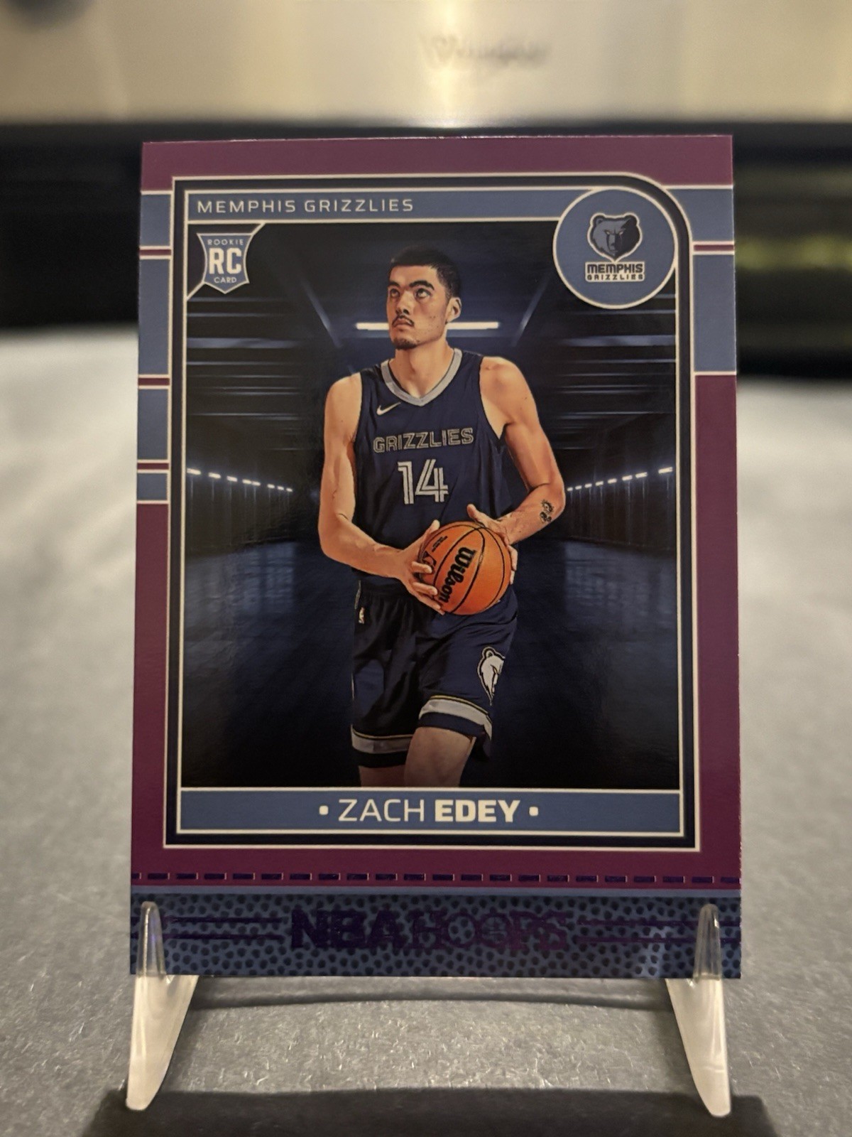 2024-25 Panini Nba Hoops - Rookies Zach Edey #239 Purple (RC)